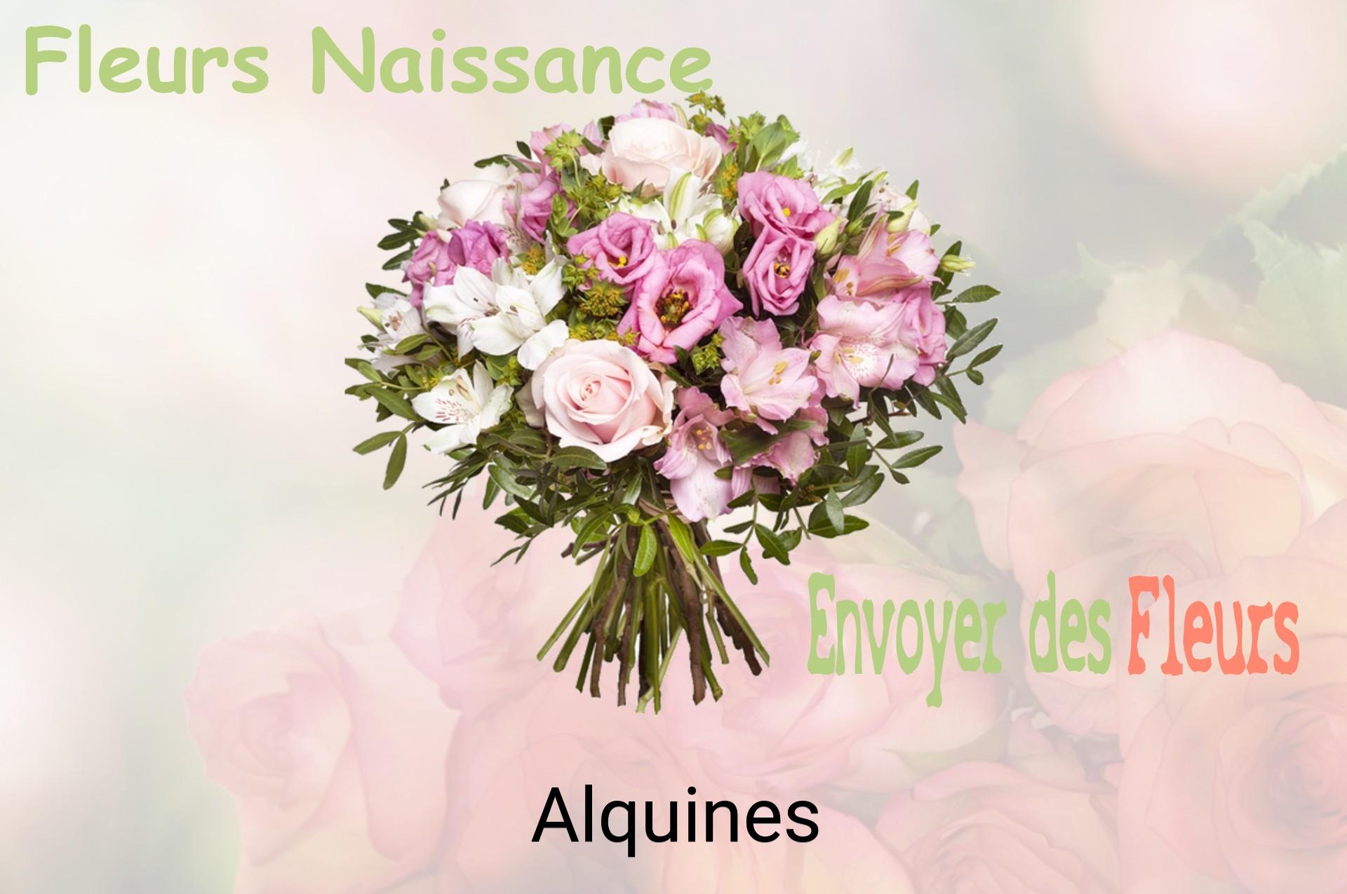 Bouquet de fleurs de naissance livré à Alquines