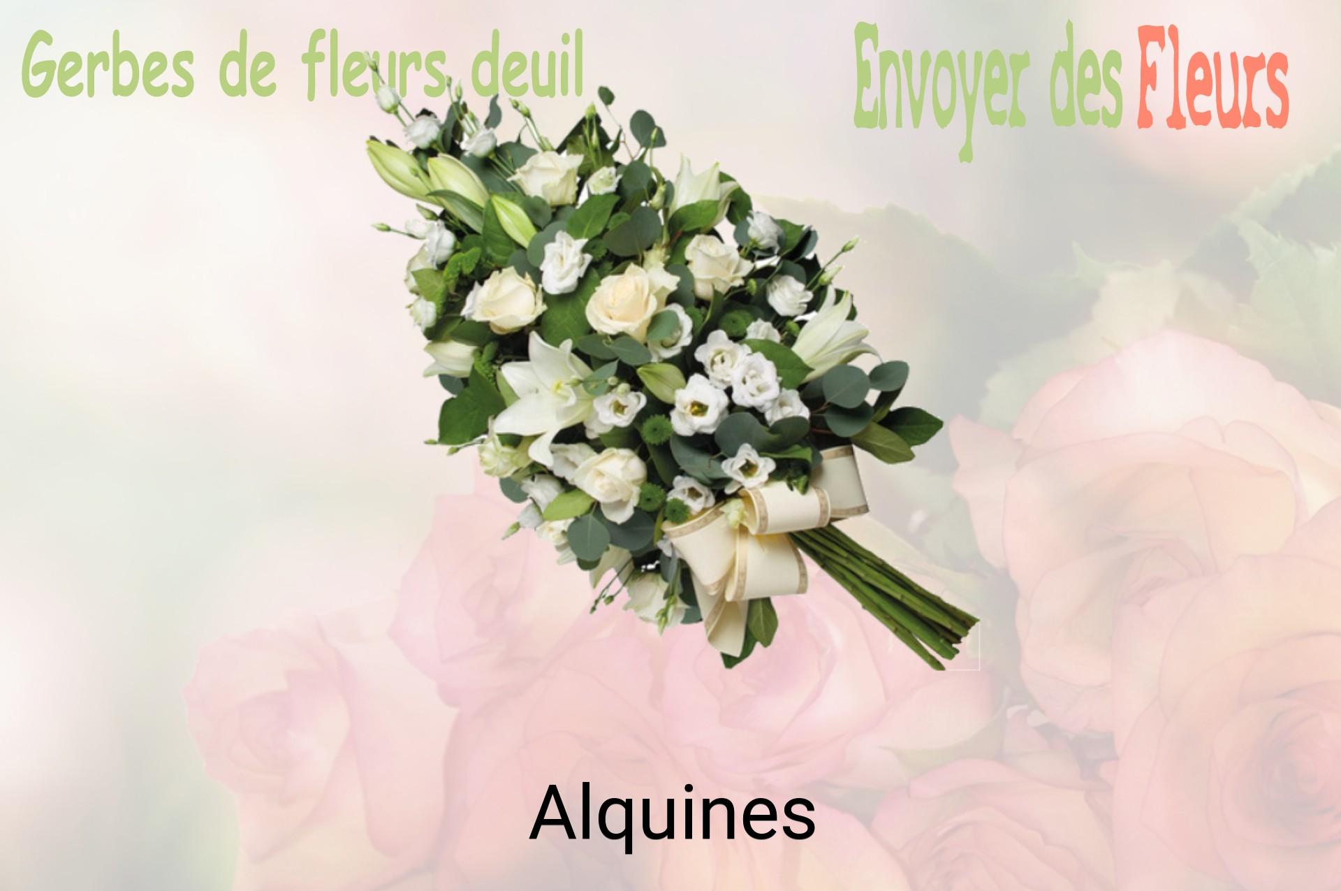 Gerbe de fleurs de deuil livrée à Alquines